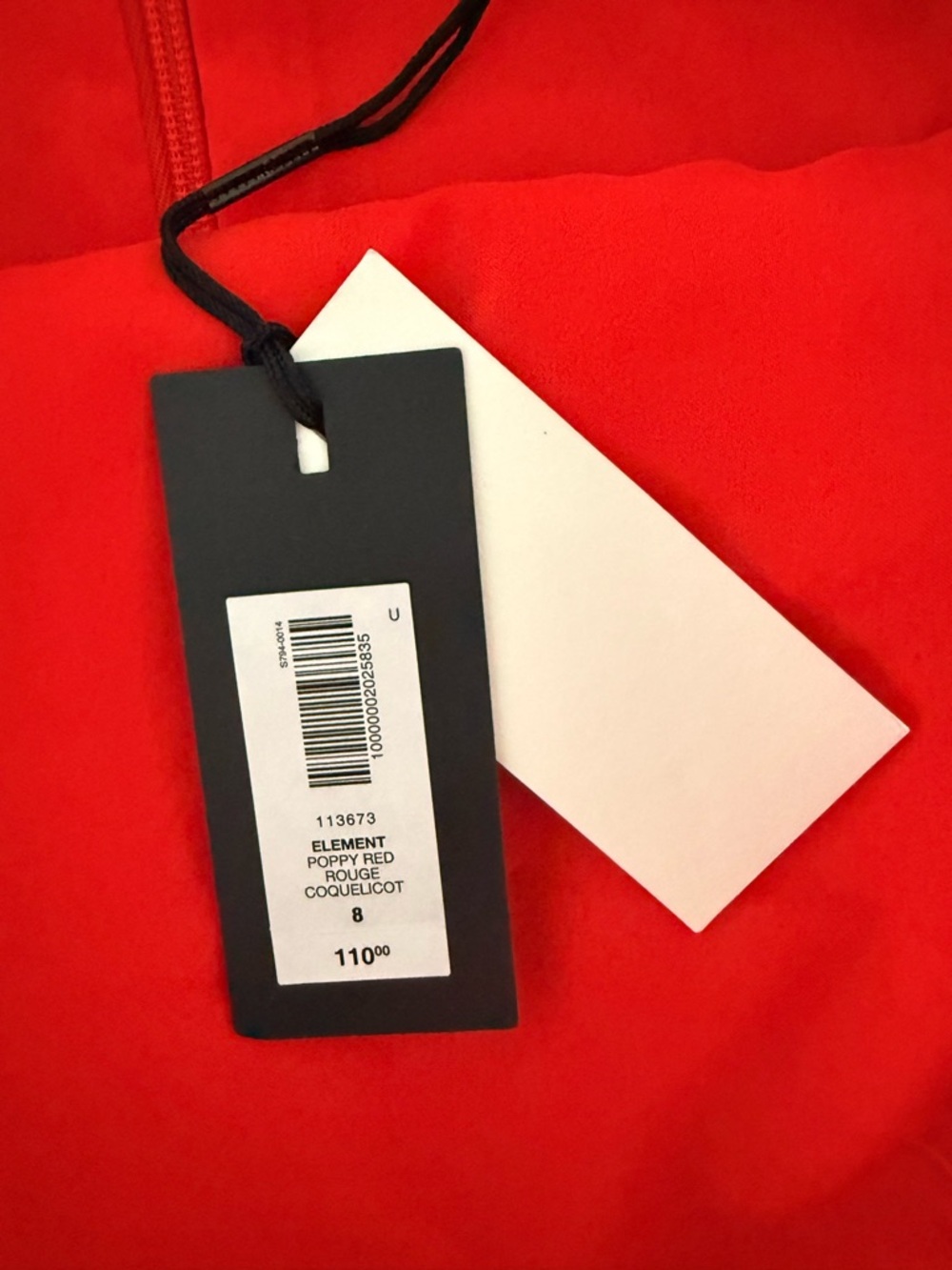 Aritzia Babaton Element Tube Top Poppy Red Rouge Orange NWT Size 8 - Picture 5 of 7